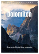 Dolomiten - Reise um die bleichen Berge zu entdecken (Tischkalender 2024 DIN A5 hoch), CALVENDO Monatskalender