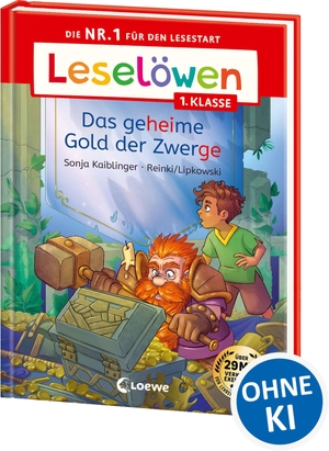 Kaiblinger, Sonja. Leselöwen 1. Klasse - Das geheime Gold der Zwerge - Die Nr. 1 für den Lesestart - Mit Leselernschrift ABeZeh - Erstlesebuch für Kinder ab 6 Jahren. Loewe Verlag GmbH, 2024.