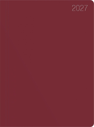 Neumann Verlage GmbH & Co KG (Hrsg.). Taschenkalender 1T/1S bordeaux 2027 - Tagesplaner 10x14 cm mit 1 Tag pro Seite, Zeiteinteilung 7-19 Uhr, Tages- & Wochenzählung & 4-sprachigem Kalendarium für Arbeit & Studium. Neumann Verlage GmbH & Co, 2026.