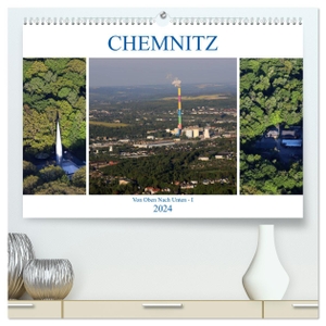 Hultsch, Heike. Chemnitz - Von Oben Nach Unten (hochwertiger Premium Wandkalender 2024 DIN A2 quer), Kunstdruck in Hochglanz - Luftaufnahmen von Chemnitz. Calvendo, 2023.
