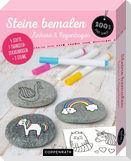 Steine bemalen. Einhorn & Regenbogen