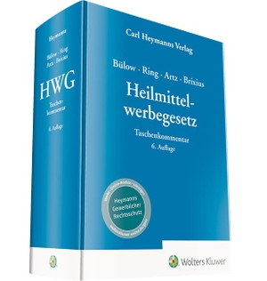 Bülow, Peter / Ring, Gerhard et al. Heilmittelwerbegesetz - Taschenkommentar. Heymanns Verlag GmbH, 2022.