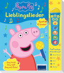 Peppa Pig - Lieblingslieder - Mikrofonbuch - Pappbilderbuch mit abnehmbarem Mikrofon mit 5 lustigen Stimmklängen und 10 Melodien - Peppa Wutz