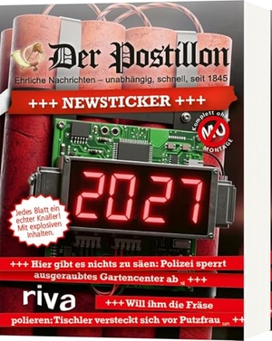 Sichermann, Stefan. Der Postillon +++ Newsticker +++ 2027 - Tagesabreißkalender | Das humorvolle Geschenk für Männer und Frauen. Für Fans des beliebten Online-Satire-Magazins. riva Verlag, 2026.
