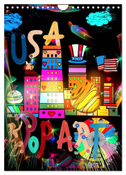 USA Pop Art by Nico Bielow (Wall Calendar 2024 DIN A4 portrait), CALVENDO 12 Month Wall Calendar