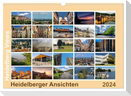 Heidelberg Views - Heidelberger Ansichten (Wandkalender 2024 DIN A3 quer), CALVENDO Monatskalender