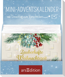 Display Mini-Adventskalender mit Umschlag zum Verschicken Zauberhafte Weihnachtszeit