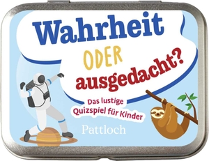 Pattloch Verlag (Hrsg.). Wahrheit oder ausgedacht? - Das lustige Quizspiel für Kinder | Kinderquiz ab 7 Jahren. Geschenk für die Schultüte, zum Geburtstag und für zwischendurch. Pattloch Geschenkbuch, 2026.