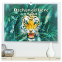 Dschungeltiere - ARTWORK (hochwertiger Premium Wandkalender 2024 DIN A2 quer), Kunstdruck in Hochglanz
