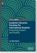 Academic Literacies Provision for International Students