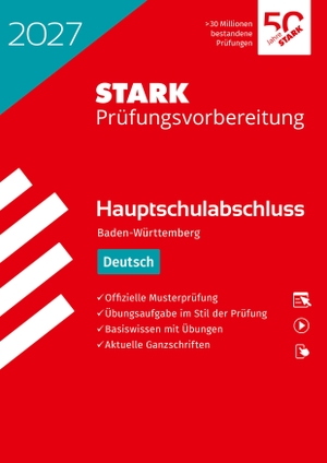 STARK Deutsch - Hauptschulabschluss 2027 BW - Prüfungsvorbereitung. Stark Verlag GmbH, 2026.