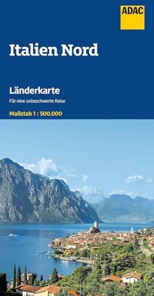 ADAC Länderkarte Italien Nord 1:500.000 - Straßenkarte und Autokarte. ADAC, 2026.