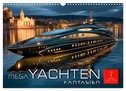 Mega Yachten Fantasien (Wandkalender 2024 DIN A3 quer), CALVENDO Monatskalender