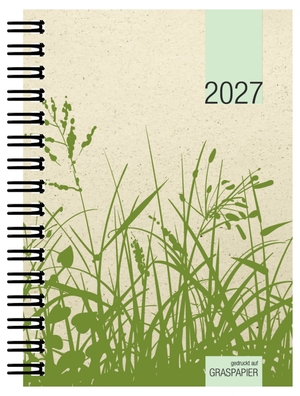 Neumann Verlage GmbH & Co KG (Hrsg.). Taschenkalender 1W/2S Graspapier 2027. Neumann Verlage GmbH & Co, 2026.