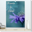 Blumen & Zitate (Premium, hochwertiger DIN A2 Wandkalender 2023, Kunstdruck in Hochglanz)