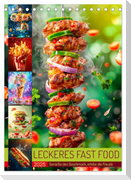 Leckeres Fast Food (Tischkalender 2025 DIN A5 hoch), CALVENDO Monatskalender