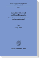 Gerichtswettbewerb und Gerichtssprache