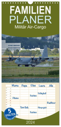 Familienplaner 2024 - Militär Air-Cargo mit 5 Spalten (Wandkalender, 21 x 45 cm) CALVENDO