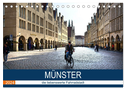 Münster - die liebenswerte Fahrradstadt (Tischkalender 2024 DIN A5 quer), CALVENDO Monatskalender