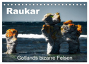 Raukar - Gotlands bizarre Felsen (Tischkalender 2024 DIN A5 quer), CALVENDO Monatskalender