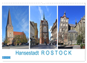 Hansestadt ROSTOCK, das Tor zur Ostsee (Wandkalender 2024 DIN A3 quer), CALVENDO Monatskalender