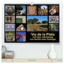Via de la Plata - auf dem Jakobsweg von Sevilla nach Santiago (hochwertiger Premium Wandkalender 2024 DIN A2 quer), Kunstdruck in Hochglanz