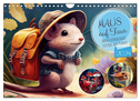 Maus auf Tour - Abenteuerkalender für Kids mit Planer (Wandkalender 2024 DIN A4 quer), CALVENDO Monatskalender