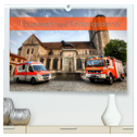 Feuerwehr und Rettungsdienst (hochwertiger Premium Wandkalender 2024 DIN A2 quer), Kunstdruck in Hochglanz