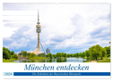 München entdecken - Die Schönheit der Bayerischen Metropole (Wandkalender 2024 DIN A2 quer), CALVENDO Monatskalender