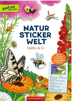 Natur-Stickerwelt - Insekten und Co. - Mit 44 Steckbriefen und über 140 wiederablösbaren Stickern. Coppenrath, 2026.
