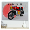 Honda CB 72 (hochwertiger Premium Wandkalender 2024 DIN A2 quer), Kunstdruck in Hochglanz