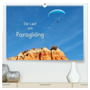 Die Lust am Paragliding (hochwertiger Premium Wandkalender 2025 DIN A2 quer), Kunstdruck in Hochglanz