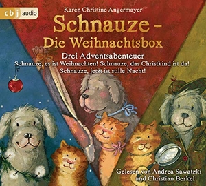 Angermayer, Karen Christine. Schnauze - Die Weihnachtsbox - Drei Adventsabenteuer: Schnauze, es ist Weihnachten; Schnauze, das Christkind ist da!; Schnauze, jetzt ist Stille Nacht!. cbj audio, 2019.