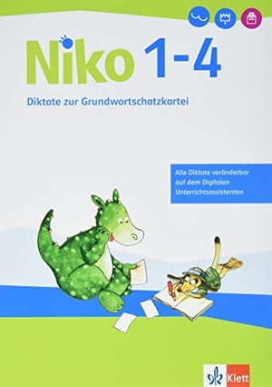 Niko Sprachbuch 1-4. Diktate zur Grundwortschatzkartei Klasse 1 - Diktate zur Grundwortschatzkartei Klasse 1-4. Klett Ernst /Schulbuch, 2022.