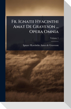 Fr. Ignatii Hyacinthi Amat De Graveson ... Opera Omnia