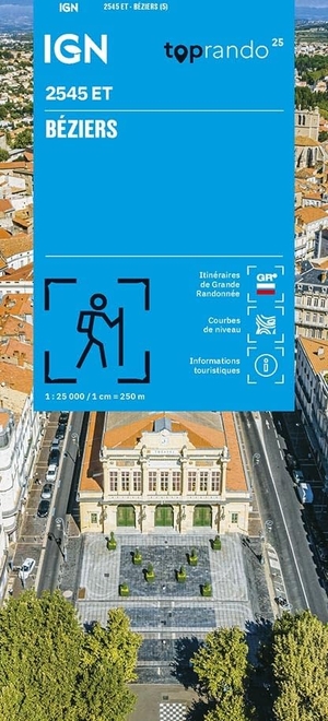 2545ET Béziers - 1:25000. IGN Frankreich, 2026.