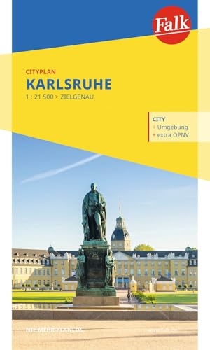 Falk Cityplan Karlsruhe 1:21.500. Mairdumont, 2024.