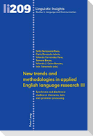 New trends and methodologies in applied English language research III