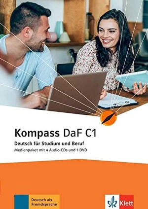 Sander, Ilse / Schmeiser, Daniela et al. Kompass DaF C1. Medienpaket (4 Audio-CDs + DVD) - Deutsch für Studium und Beruf. Klett Sprachen GmbH, 2021.