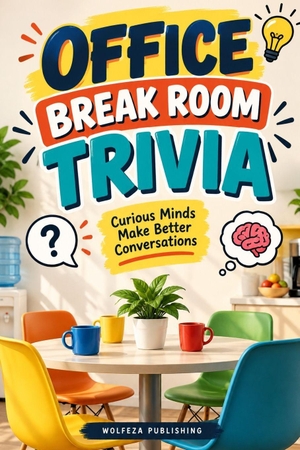 Kiran / Wolfeza Publishing. Office Break Room Trivia - Fun Trivia, Weird Facts, Surprising History, Science, Animals, Sports, Movies, Technology, Geography & More for Coworkers and Curious Minds. Independently published, 2026.
