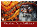 Aborigines - Farben des Outback (Wandkalender 2025 DIN A3 quer), CALVENDO Monatskalender