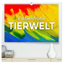 Farbenfrohe Tierwelt (hochwertiger Premium Wandkalender 2025 DIN A2 quer), Kunstdruck in Hochglanz