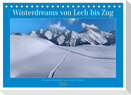 Winterdreams von Lech bis Zug (Tischkalender 2025 DIN A5 quer), CALVENDO Monatskalender