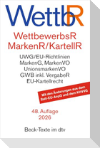 Wettbewerbsrecht, Markenrecht und Kartellrecht. WettbR