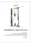 Sanduhren und Kerzen (Wandkalender 2024 DIN A4 hoch), CALVENDO Monatskalender