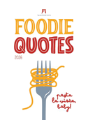 Foodie Quotes Kalender 2026