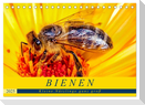 BIENEN - Kleine Nützlinge ganz groß (Tischkalender 2025 DIN A5 quer), CALVENDO Monatskalender
