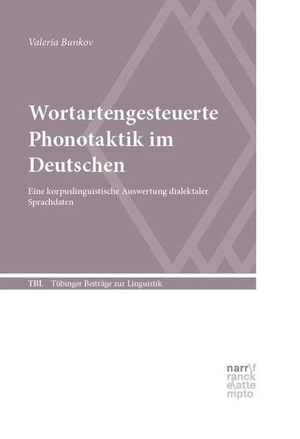 Bunkov, Valeria. Wortartengesteuerte Phonotaktik im Deutschen - Eine korpuslinguistische Auswertung dialektaler Sprachdaten. Narr Dr. Gunter, 2026.
