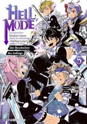 Tetta, Enji / Hamuo et al. Hell Mode 5 - Unterforderter Hardcore-Gamer findet die ultimative Challenge in einer anderen Welt - Der Beschwörer des Anfangs. Manga JAM Session e.U., 2025.