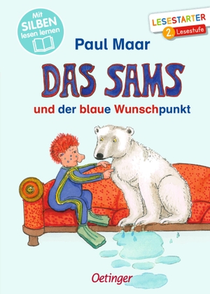Maar, Paul. Das Sams und der blaue Wunschpunkt - Mit Silben lesen lernen. Lesestarter 2. Lesestufe. Oetinger, 2023.